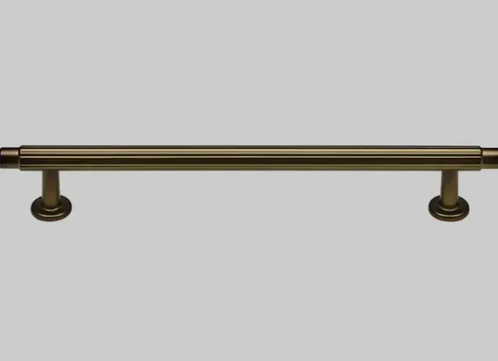 Poignée métallique, couleur bronze métallique
