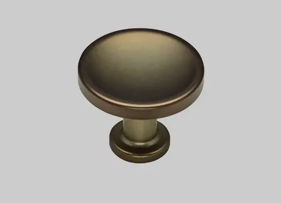 Bouton métallique, couleur bronze métallique