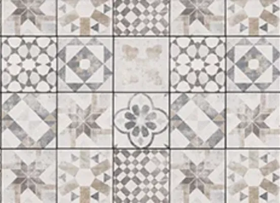 Décor carreau de mosaïque Faro, gris intense