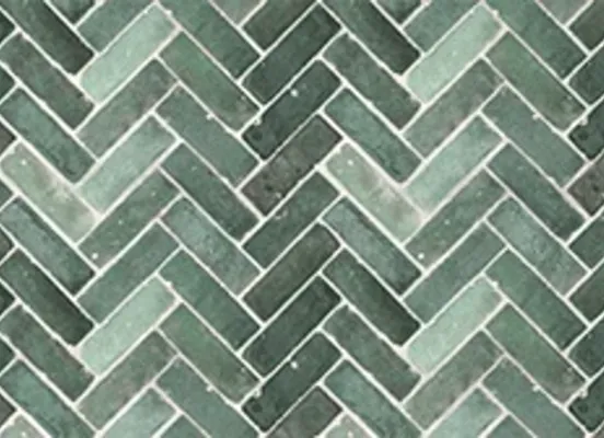 Décor carreau en diagonal, vert