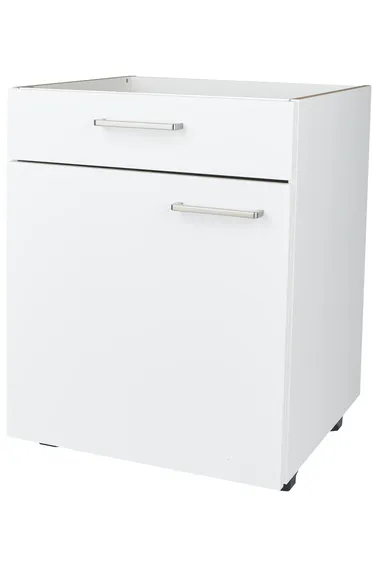 Cuisines Elite Meuble bas pour plaque de cuisson largeur 60 cm, 1 tiroir, 1 porte
