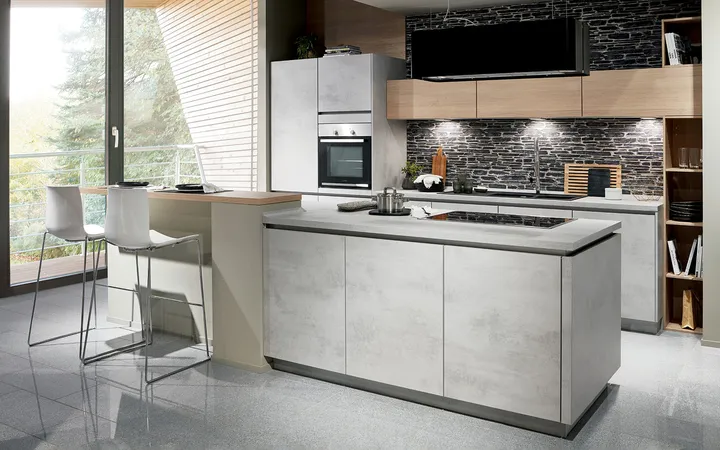 Cuisines Elite Riva Décor béton gris terre 1