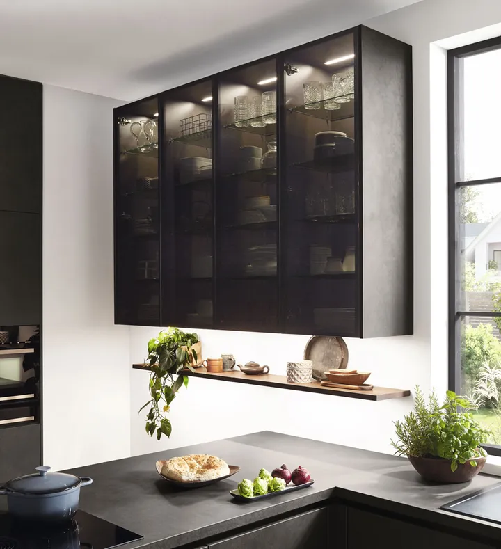Cuisines Elite Riva, Décor béton gris terre 1