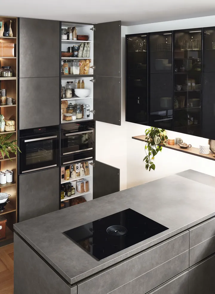 Cuisines Elite Riva, Décor béton gris terre 2