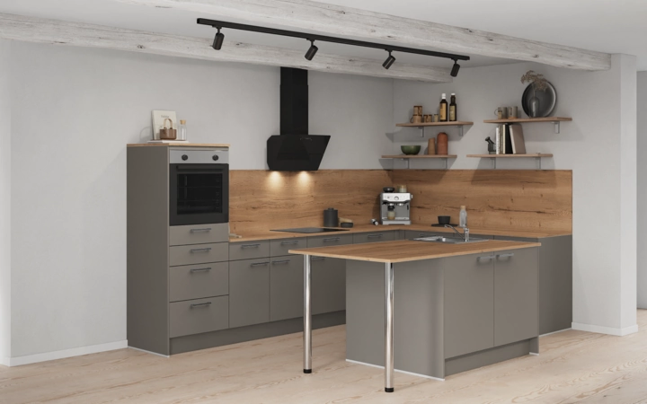 Cuisines Elite Cuisine en îlot 336,6 cm x 220 cm électroménagers inclus planning 1 1