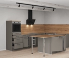 Cuisines Elite Cuisine en îlot 336,6 cm x 220 cm électroménagers inclus planning 1 4