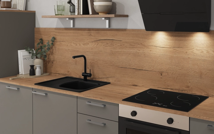 Cuisines Elite Cuisine en L 396,6 cm x 246,8 cm électroménagers inclus planning 1 2