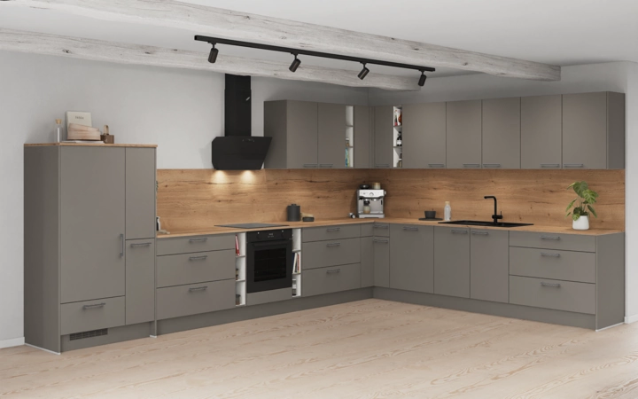 Cuisines Elite Cuisine en L 443,2 cm x 321,8 cm électroménagers inclus planning 1 1