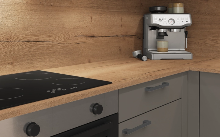 Cuisines Elite Cuisine en L 456,6 cm x 246,8 cm électroménagers inclus planning 1 3