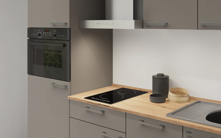 Cuisines Elite Cuisine linéaire 210 cm électroménagers inclus, planning 1 2