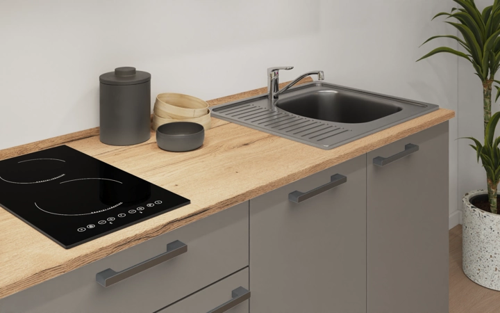 Cuisines Elite Cuisine linéaire 210 cm électroménagers inclus, planning 1 3
