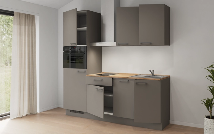 Cuisines Elite Cuisine linéaire 210 cm électroménagers inclus, planning 1 4