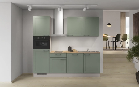 Cuisines Elite Cuisine linéaire 240 cm électroménagers inclus planning 1 Roseau Cascada