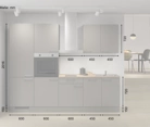 Cuisines Elite Cuisine linéare 270 cm électroménagers inclus planning 1 5