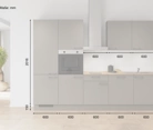 Cuisines Elite Cuisine linéaire 300 cm électroménagers inclus planning 1 5