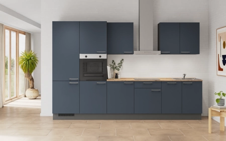 Cuisines Elite Cuisine linéare 330cm électroménagers inclus planning 1 Bleu fjord ultra-mat Easytouch Cuisines Elite Cuisine linéare 330cm électroménagers inclus planning 1 Bleu fjord ultra-mat Easytouch