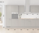Cuisines Elite Cuisine linéare 330cm électroménagers inclus planning 1 5
