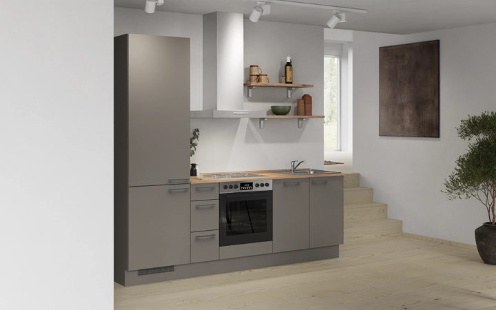Cuisines Elite Cuisine linéaire 240 cm électroménagers inclus planning 10 1