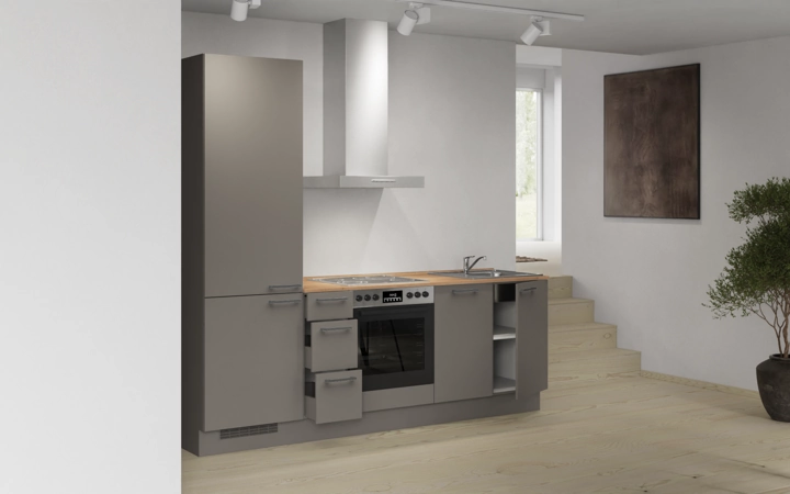 Cuisines Elite Cuisine linéaire 240 cm électroménagers inclus planning 10 4