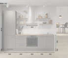 Cuisines Elite Cuisine linéare 270 cm électroménagers inclus planning 10 5