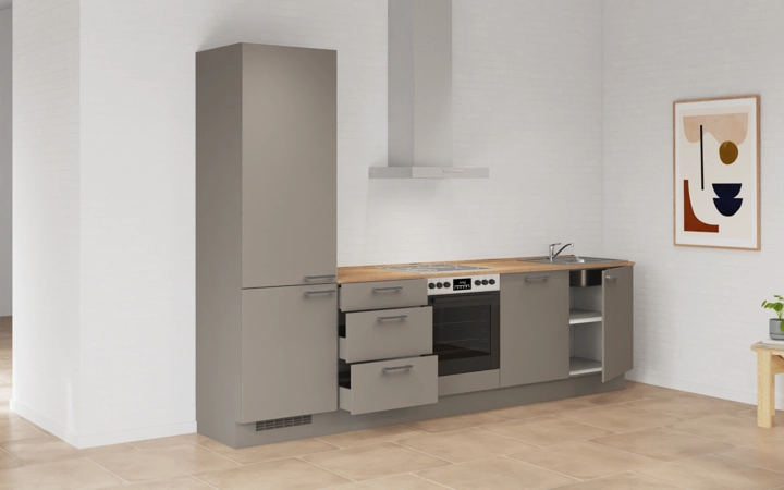 Cuisines Elite Cuisine linéaire 300 cm électroménagers inclus planning 10 4