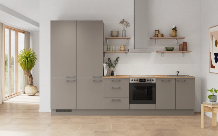 Cuisines Elite Cuisine linéare 330cm électroménagers inclus planning 10 0