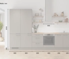 Cuisines Elite Cuisine linéare 330cm électroménagers inclus planning 10 5