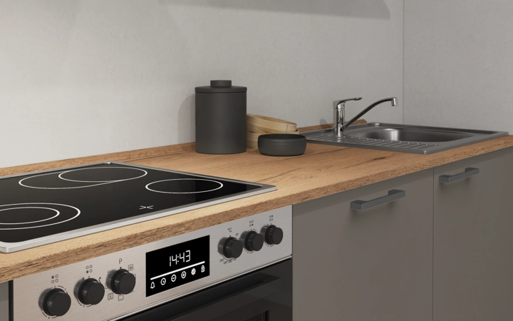 Cuisines Elite Cuisine linéare 360 cm électroménagers inclus planning 10 3