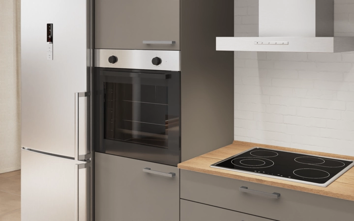 Cuisines Elite Cuisine linéaire 240 cm électroménagers inclus planning 11 2