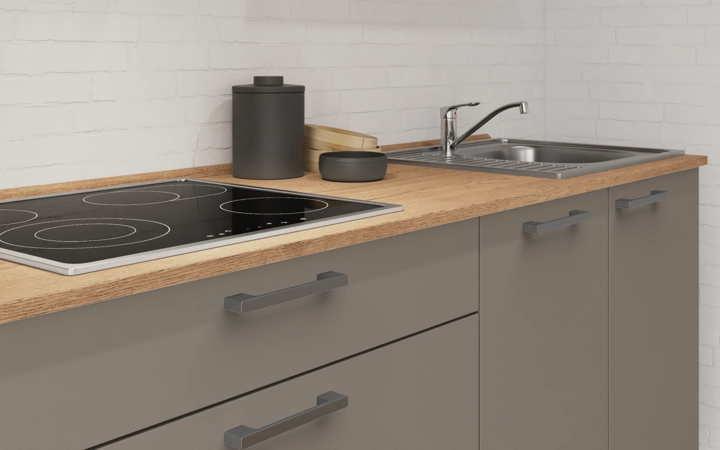 Cuisines Elite Cuisine linéaire 240 cm électroménagers inclus planning 11 3