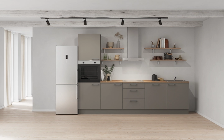 Cuisines Elite Cuisine linéaire 300 cm électroménagers inclus planning 11 0