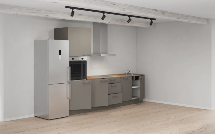 Cuisines Elite Cuisine linéaire 300 cm électroménagers inclus planning 11 4
