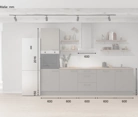 Cuisines Elite Cuisine linéaire 300 cm électroménagers inclus planning 11 5