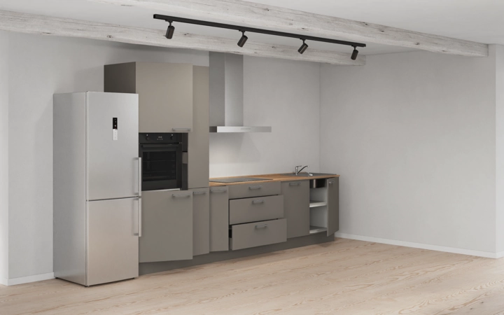 Cuisines Elite Cuisine linéare 330cm électroménagers inclus planning 11 4
