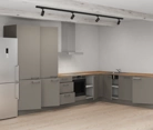 Cuisines Elite Cuisine en L 366,6 cm x 246, 6 cm électroménagers inclus planning 12 4