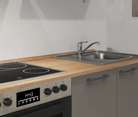 Cuisines Elite Cuisine linéaire 210 cm électroménagers inclus, planning 12 3