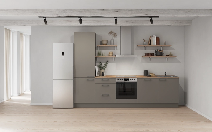 Cuisines Elite Cuisine linéaire 300 cm électroménagers inclus planning 12 0