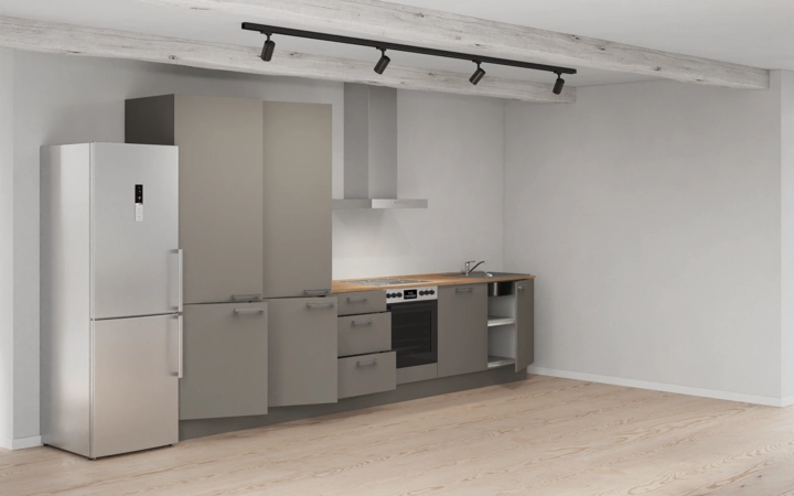 Cuisines Elite Cuisine linéare 360 cm électroménagers inclus planning 12 4