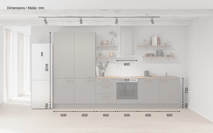 Cuisines Elite Cuisine linéare 360 cm électroménagers inclus planning 12 5