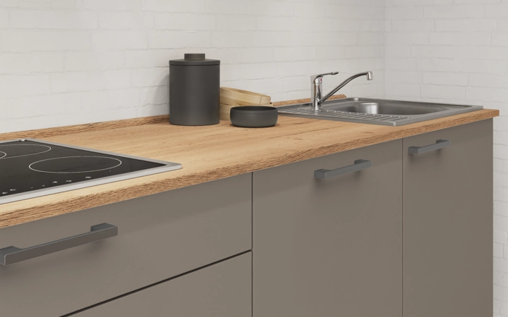 Cuisines Elite Cuisine linéare 330cm électroménagers inclus planning 13 3