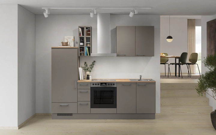 Cuisines Elite Cuisine linéaire 240 cm électroménagers inclus planning 14 0