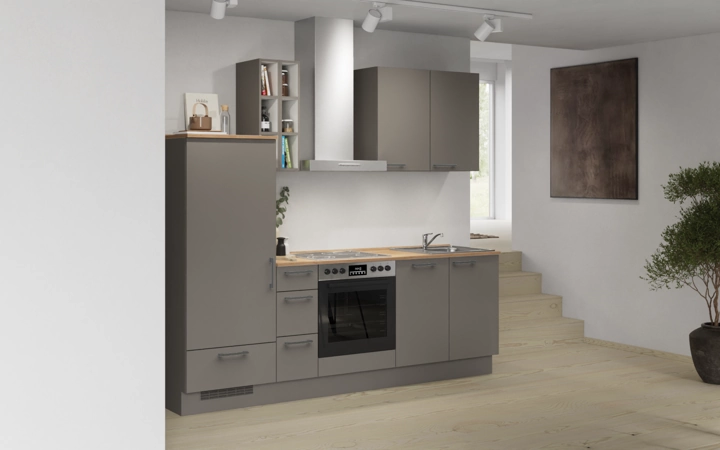 Cuisines Elite Cuisine linéaire 240 cm électroménagers inclus planning 14 1