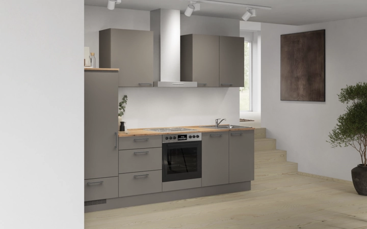 Cuisines Elite Cuisine linéare 270 cm électroménagers inclus planning 14 1