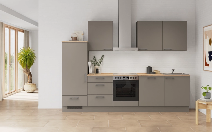 Cuisines Elite Cuisine linéaire 300 cm électroménagers inclus planning 14 0