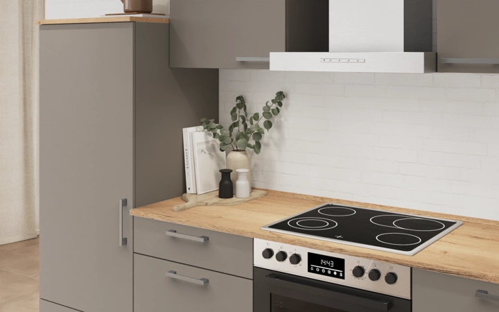 Cuisines Elite Cuisine linéaire 300 cm électroménagers inclus planning 14 2