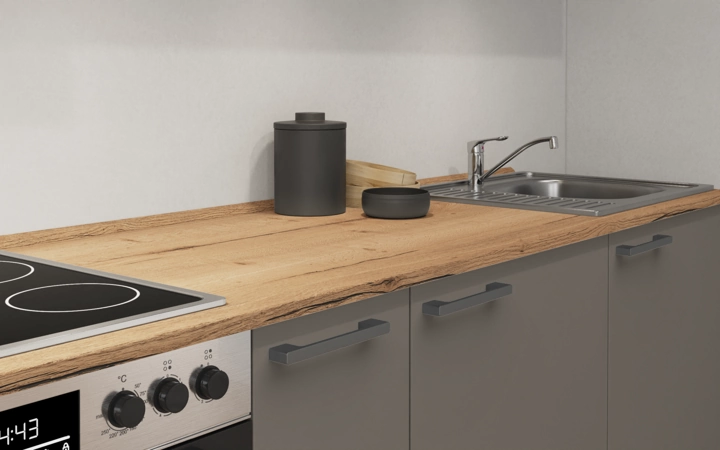Cuisines Elite Cuisine linéare 360 cm électroménagers inclus planning 14 3