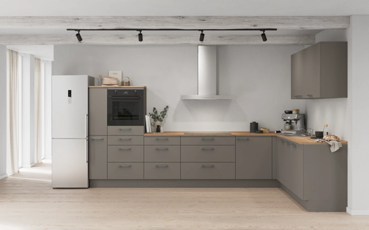 Cuisines Elite Cuisine en L 366,6 cm x 246, 6 cm électroménagers inclus planning 15 0
