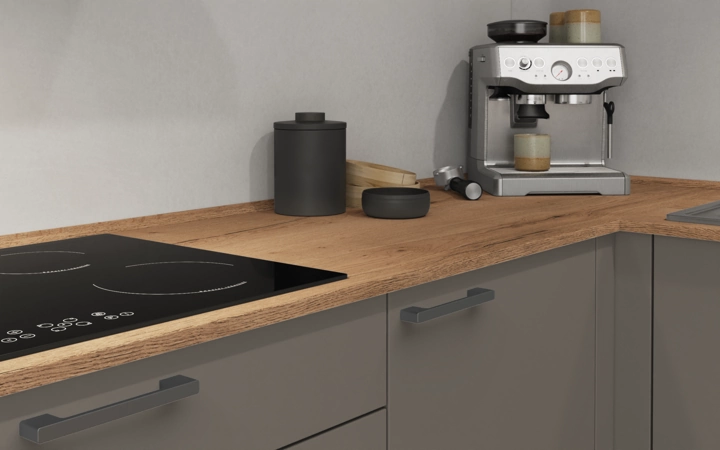 Cuisines Elite Cuisine en L 366,6 cm x 246, 6 cm électroménagers inclus planning 15 3