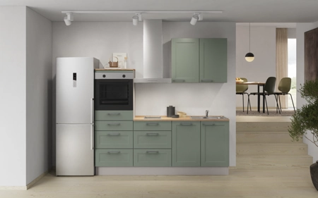 Cuisines Elite Cuisine linéaire 210 cm électroménagers inclus, planning 15 Roseau Cascada Cuisines Elite Cuisine linéaire 210 cm électroménagers inclus, planning 15 Roseau Cascada