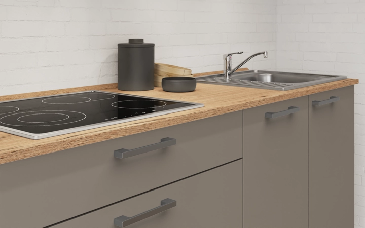Cuisines Elite Cuisine linéaire 240 cm électroménagers inclus planning 15 3